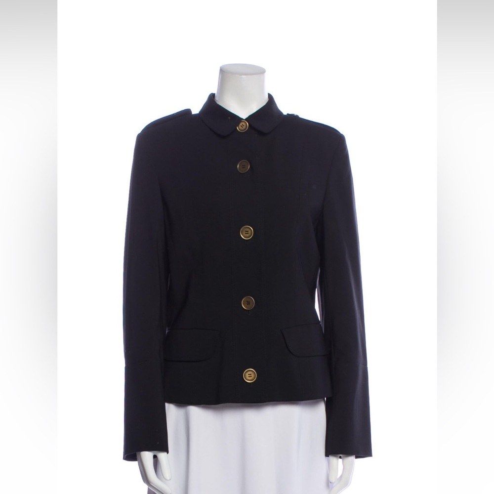 Black Burberry London Evening Jacket In Size M | Us8